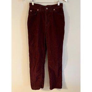 Vintage Levi's Cordury Straight Leg Jeans Size 26